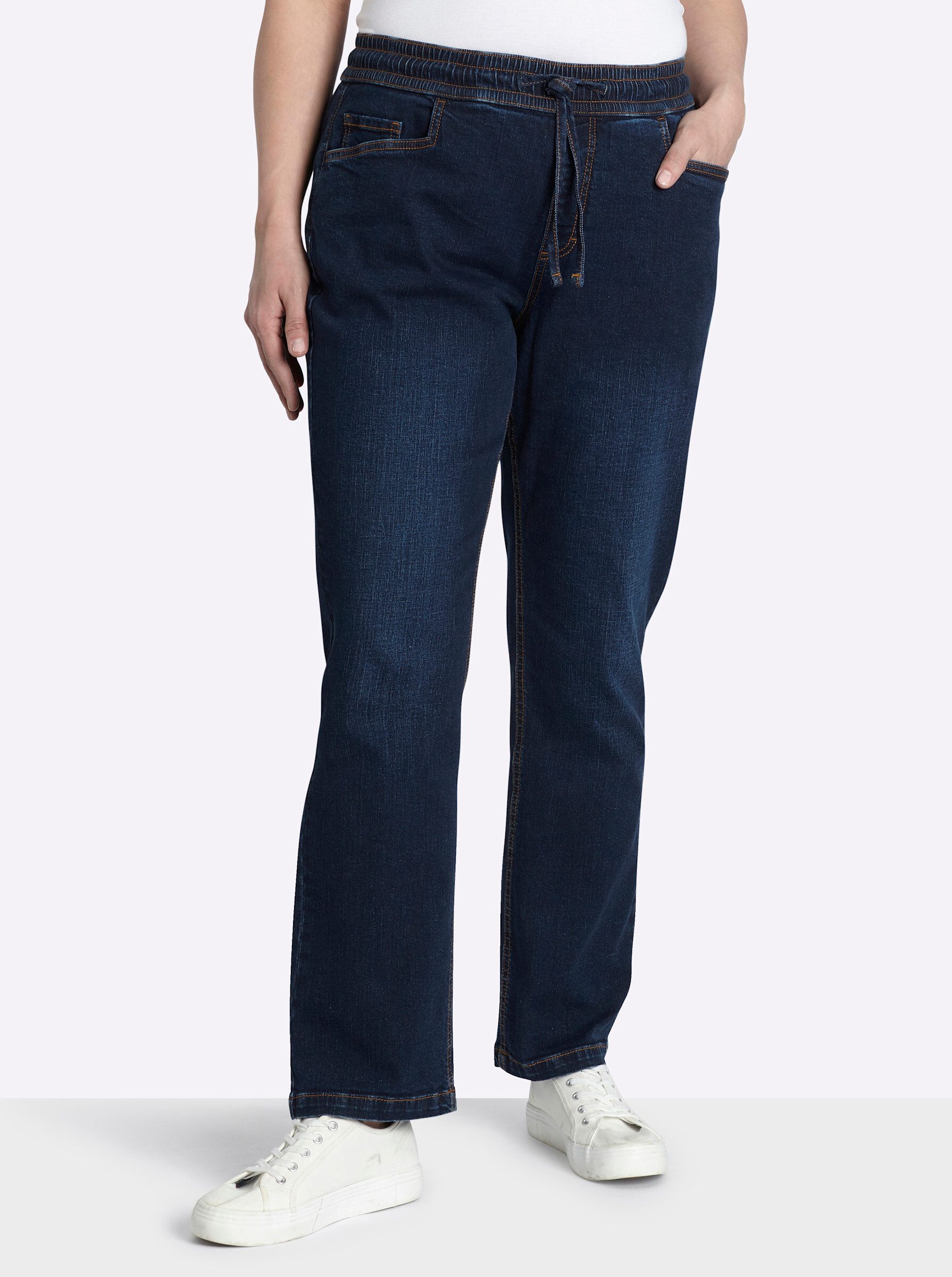 Sheego Bequeme Jeans Schlupfjeans normal