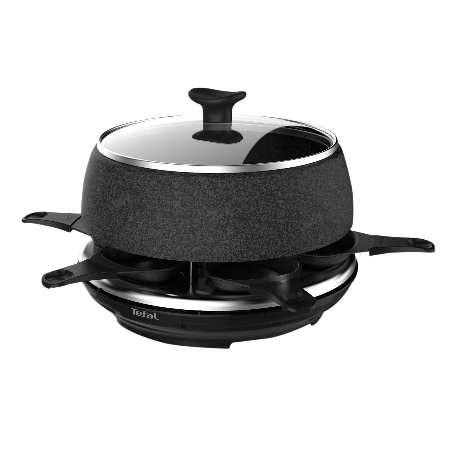 Tefal Spülmaschinenfest, Raclette Kompaktes Fondue-Set 12C8, RE