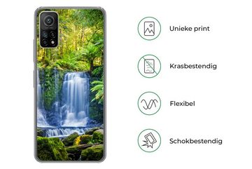 MuchoWow Handyhülle Dschungel - Wasserfall - Australien - Pflanzen - Natur, Phone Case, Handyhülle Xiaomi Mi 10T, Silikon, Schutzhülle