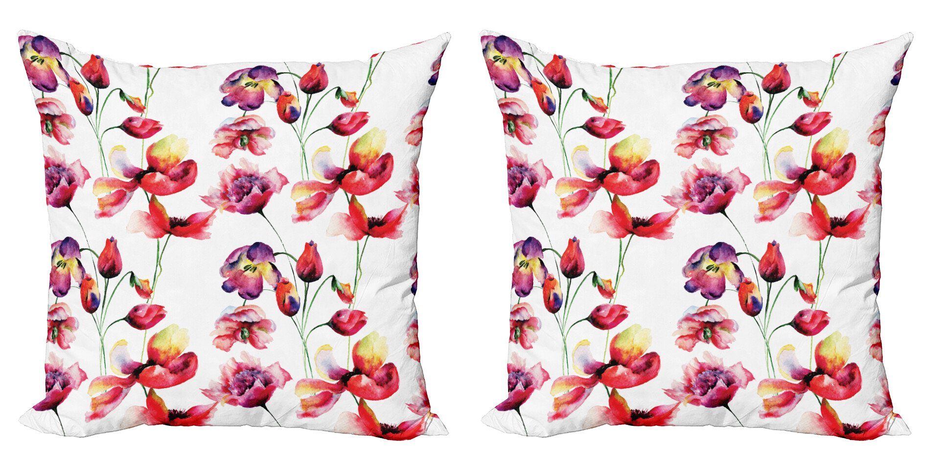 Modern Digitaldruck, Kissenbezüge Abakuhaus Stück), Doppelseitiger Poppy Accent (2 Tulip Blooming Blumen