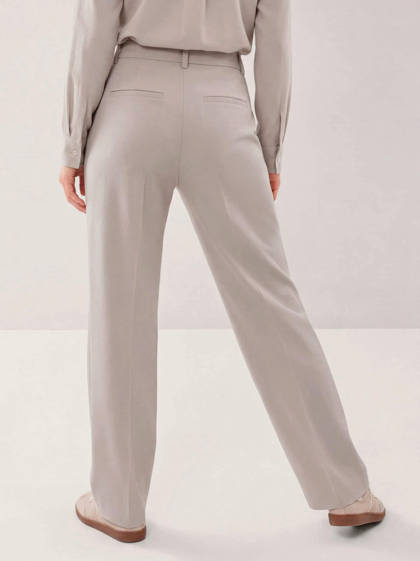 Walbusch Marlene-Hose Damen Marlene Kofferhose Regular fit, elegant