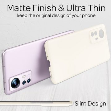 Nalia Smartphone-Hülle Xiaomi 12 Xiaomi 12X, Ultra Dünne 0,5mm Hülle / Mattes Hardcase / Silk Touch / Extra Leicht