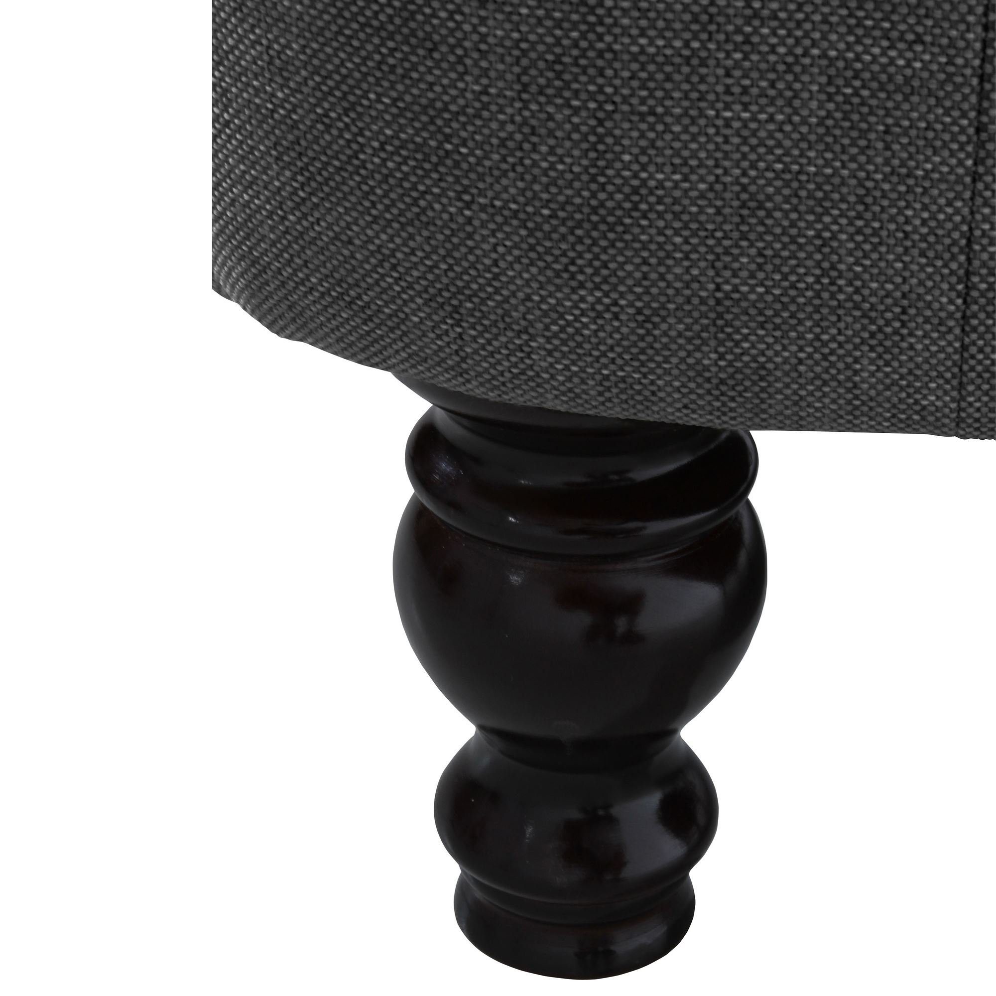 lackie Buche (Leinenoptik) Flachgewebe inkl. 58 Versand, Kessel schwarz Sitz verarbeitet,bequemer XXL Bezug Sessel Kostenlosem Karley hochwertig (Sparpreis aufm XXL-Sessel 1-St),