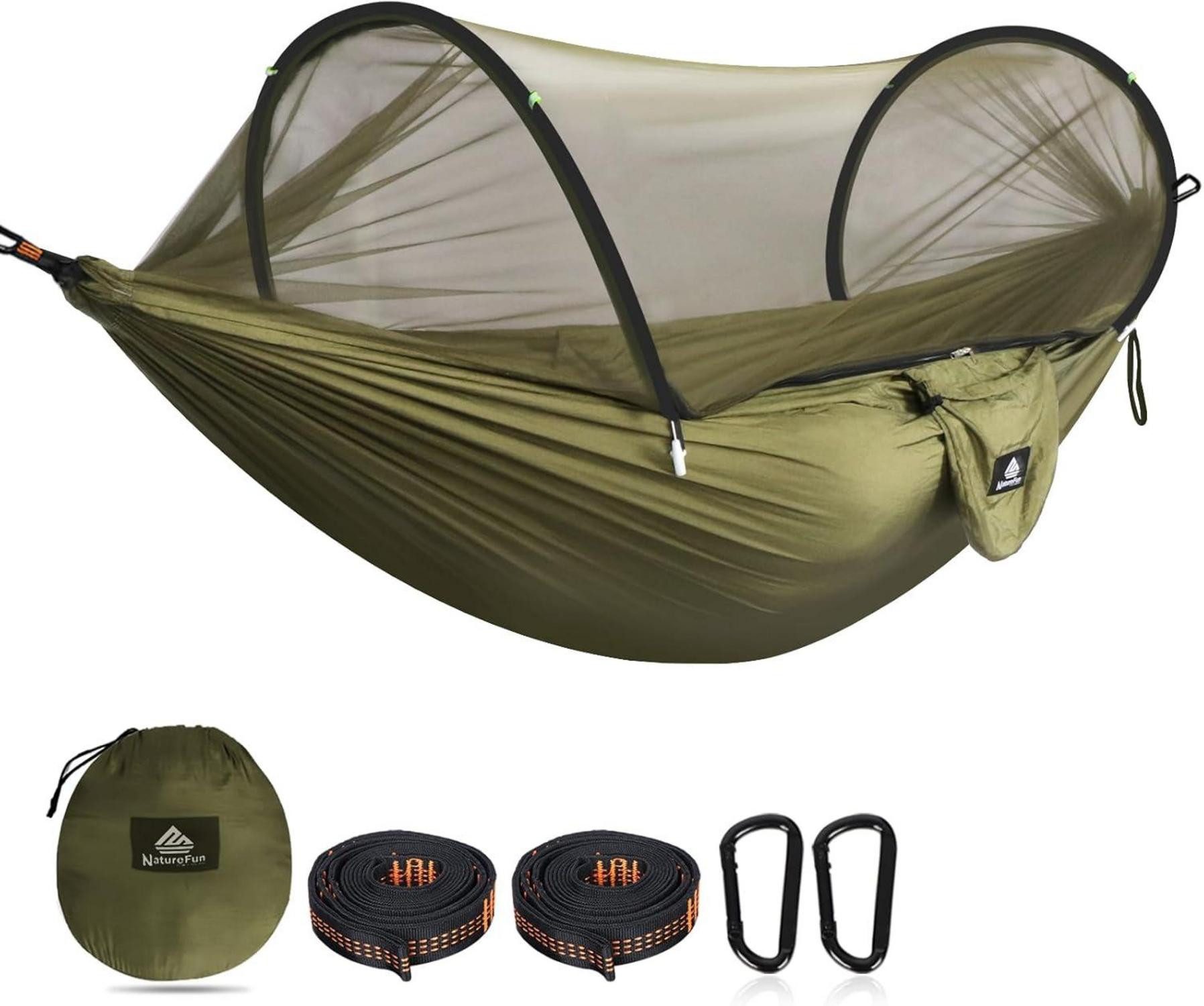 LuxusKollektion Campingstuhl Ultraleichte Reise-Hängematte mit Moskitonetz günstig online kaufen