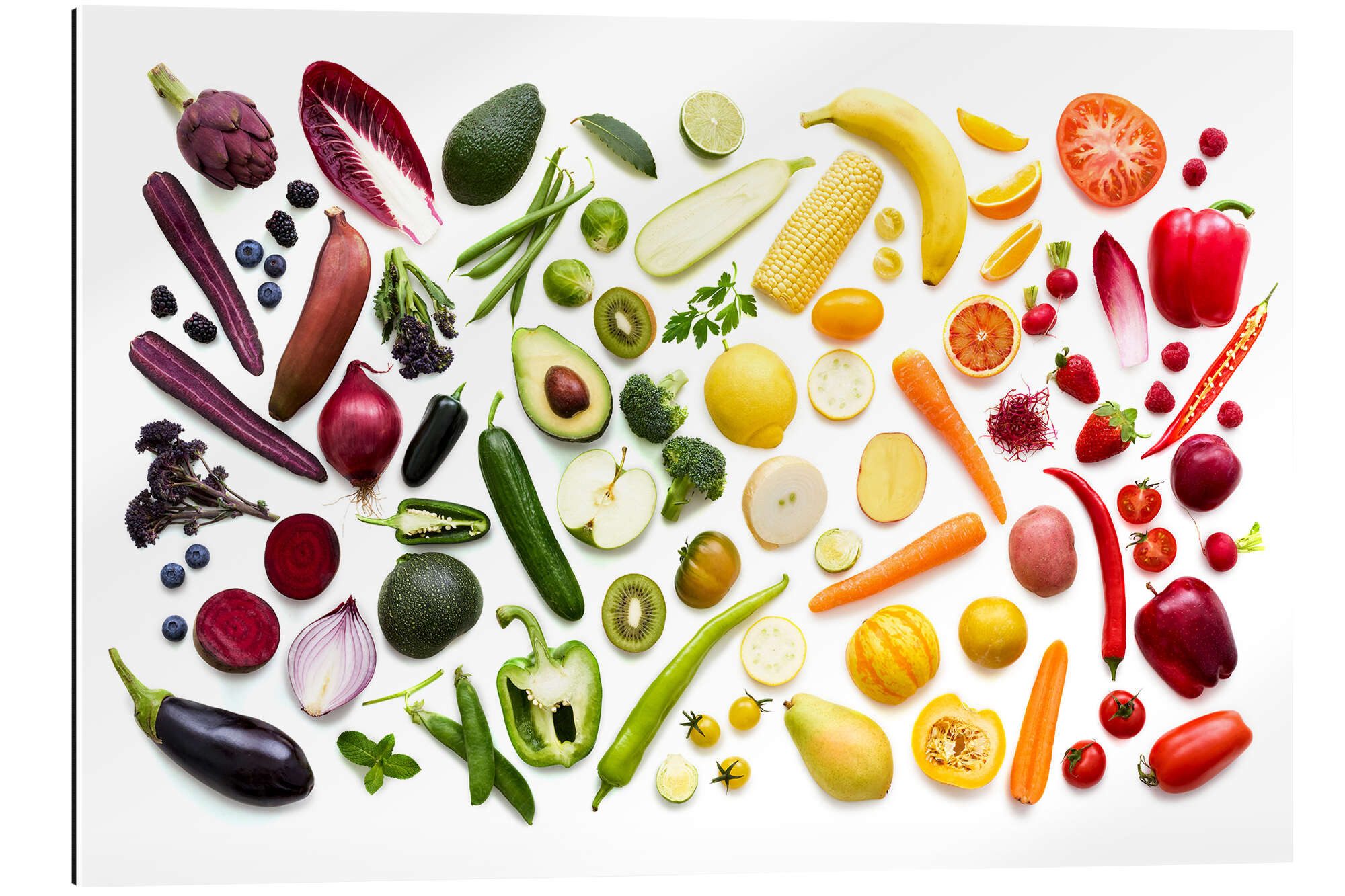 Posterlounge Wandbild Frisches Obst und Gemüse, Science Photo Library, erhältlich als Poster, Leinwandbild, Wandsticker oder Acrylglasbild