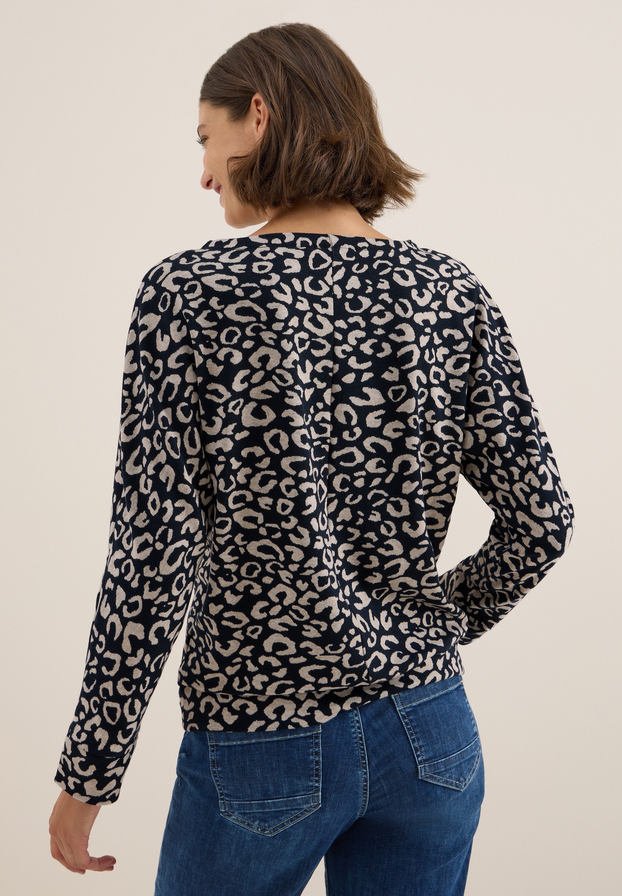 CECIL Langarmshirt im Leo Design