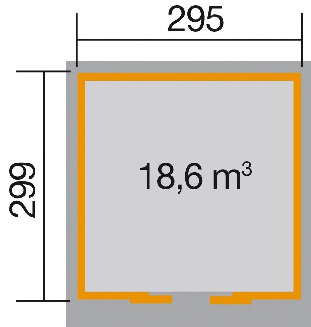 cm Gartenhaus Gr.2, BxT: 225 weka 315x335