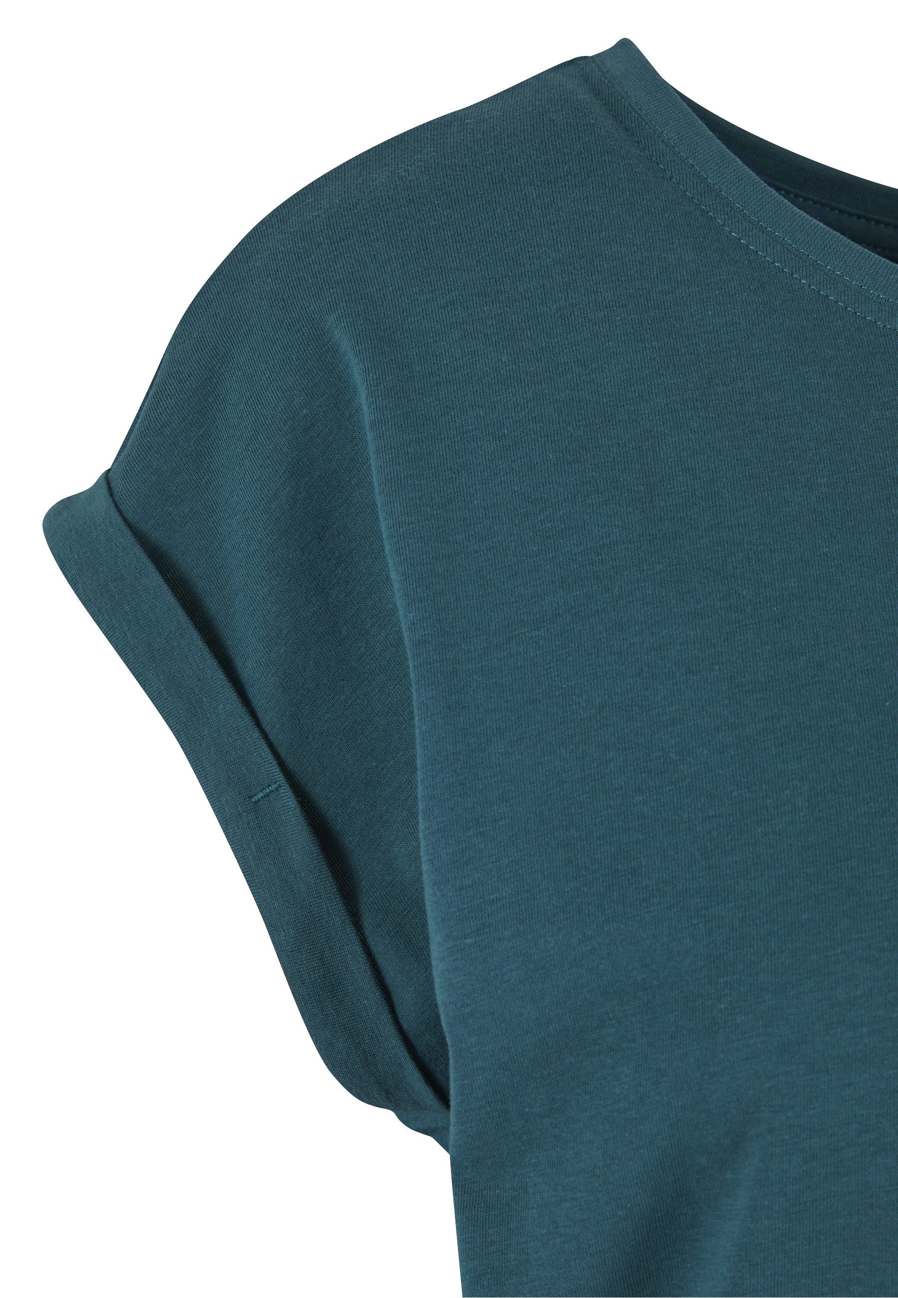 URBAN CLASSICS Kurzarmshirt Urban Classics Damen Ladies Extended Shoulder Tee (1-tlg) – Bild 4 von 5