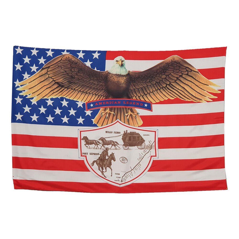 Westernlifestyle Flagge AMERICAN LEGEND Flagge Fahne Pony Express Wells Fargo Posterflagge