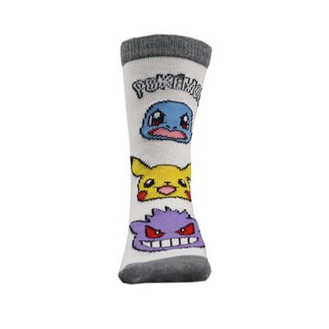 POKÉMON Langsocken Pokemon Pikachu and Friends 3er-Pack Jungen Socken (3-Paar) Gr. 23 bis 34