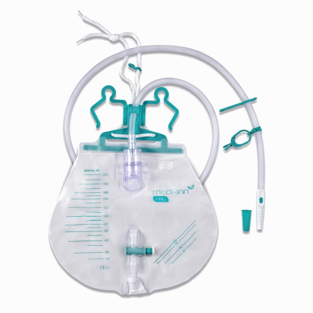 Medi-Inn Urinal PRO Urinbeutel closed System, 120 cm, 2000 ml, steril verpackt, (1-tlg)