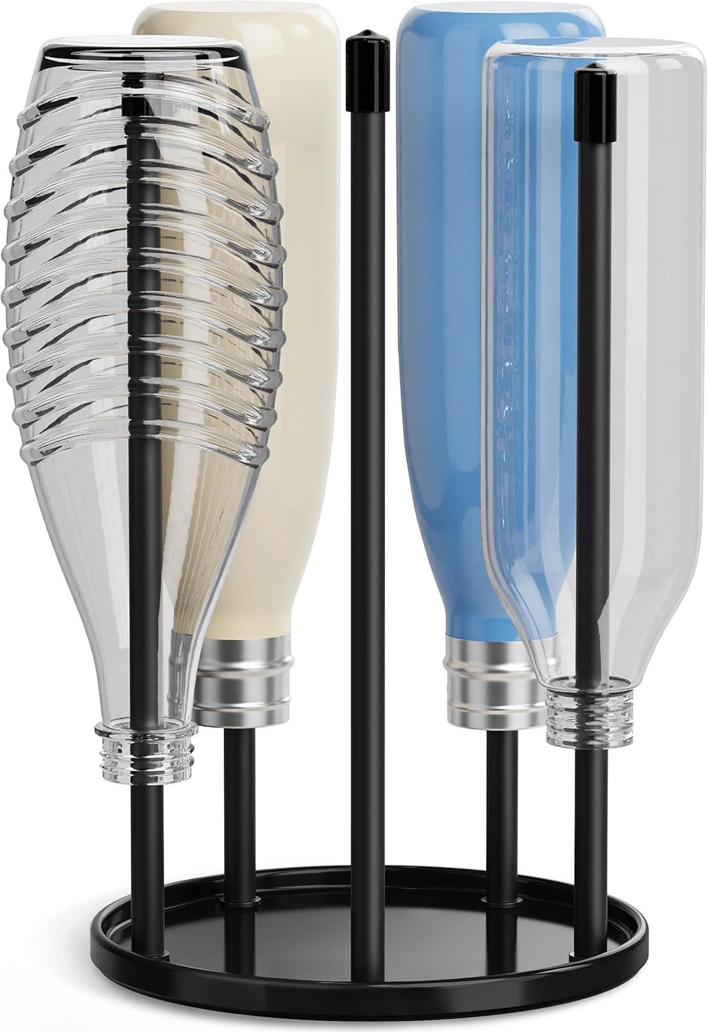 FELIXLEO Bierflaschenhalter Flaschenhalter SodaStream Keramik Abtropfständer 5 Flaschen, (1-St)