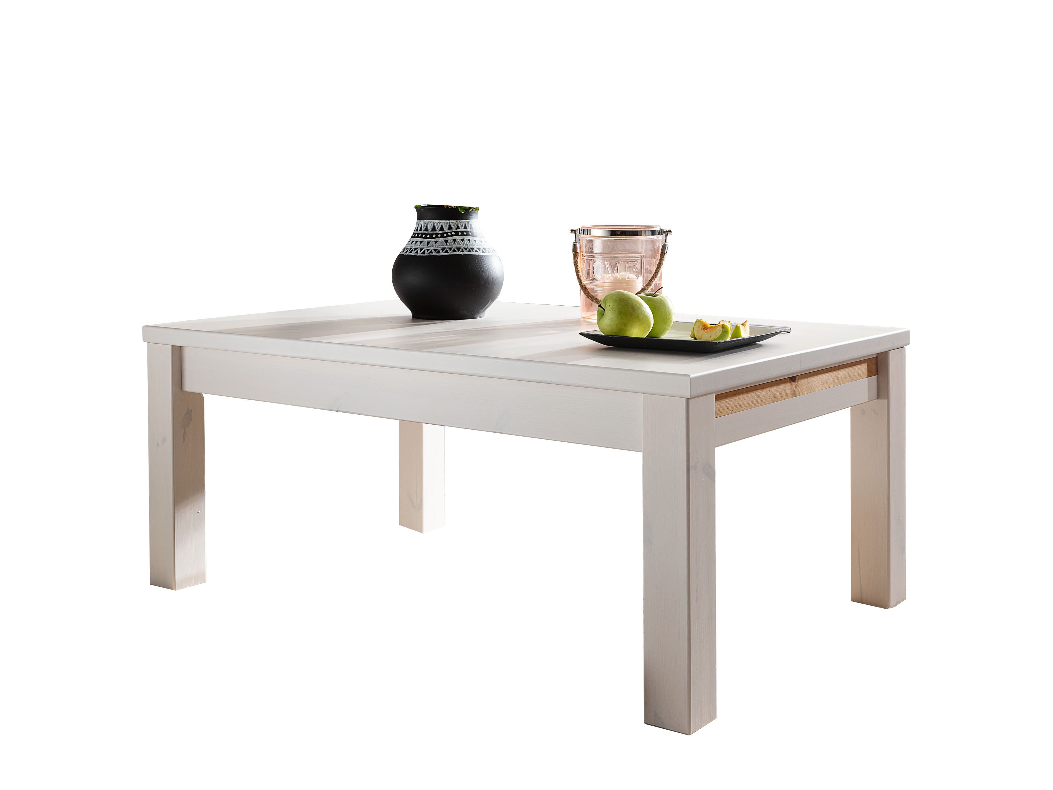 Woodroom Couchtisch Weimar (Kiefer massiv, 70x70 cm und 110x70 cm), Wohnzimmertisch, Beistelltisch, Sofatisch