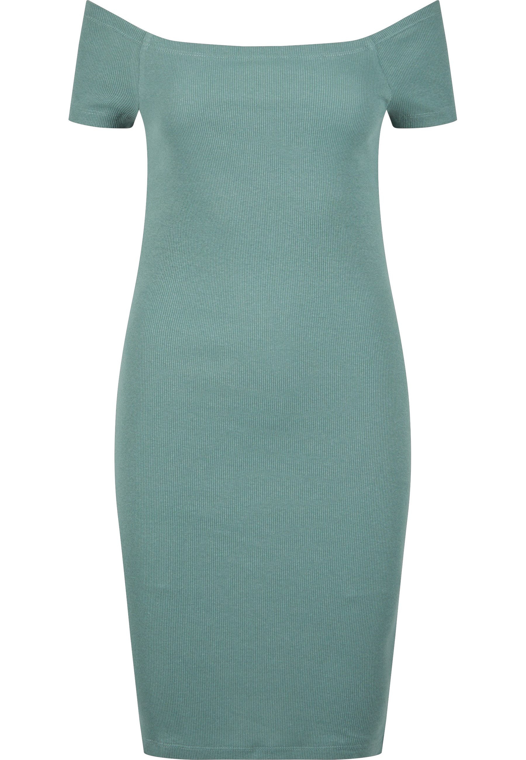 URBAN CLASSICS Shirtkleid Urban Classics Damen Ladies Off Shoulder Rib Dress (1-tlg)