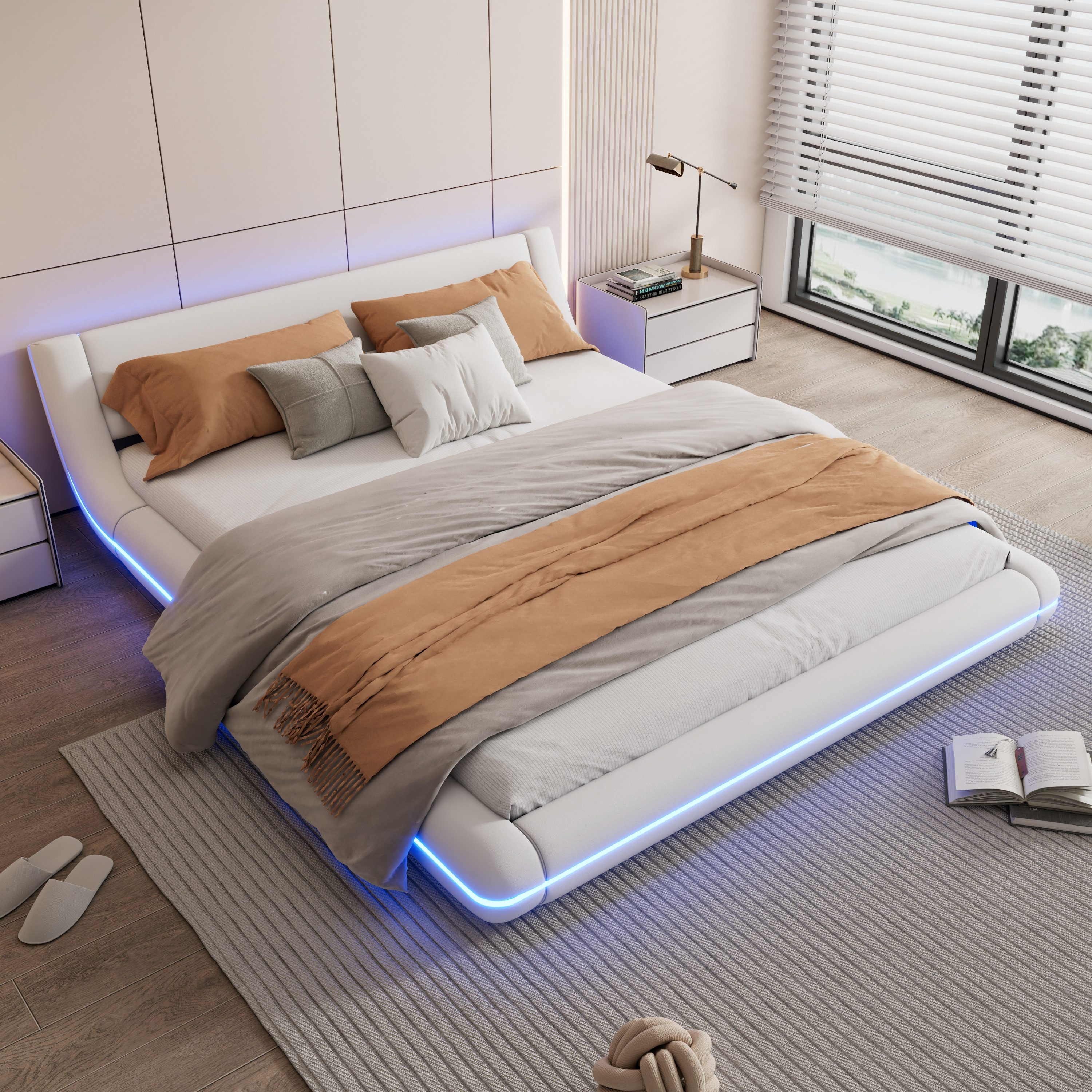 Furnishings Home Polsterbett Doppelbett Futonbett Bodenbett günstig online kaufen