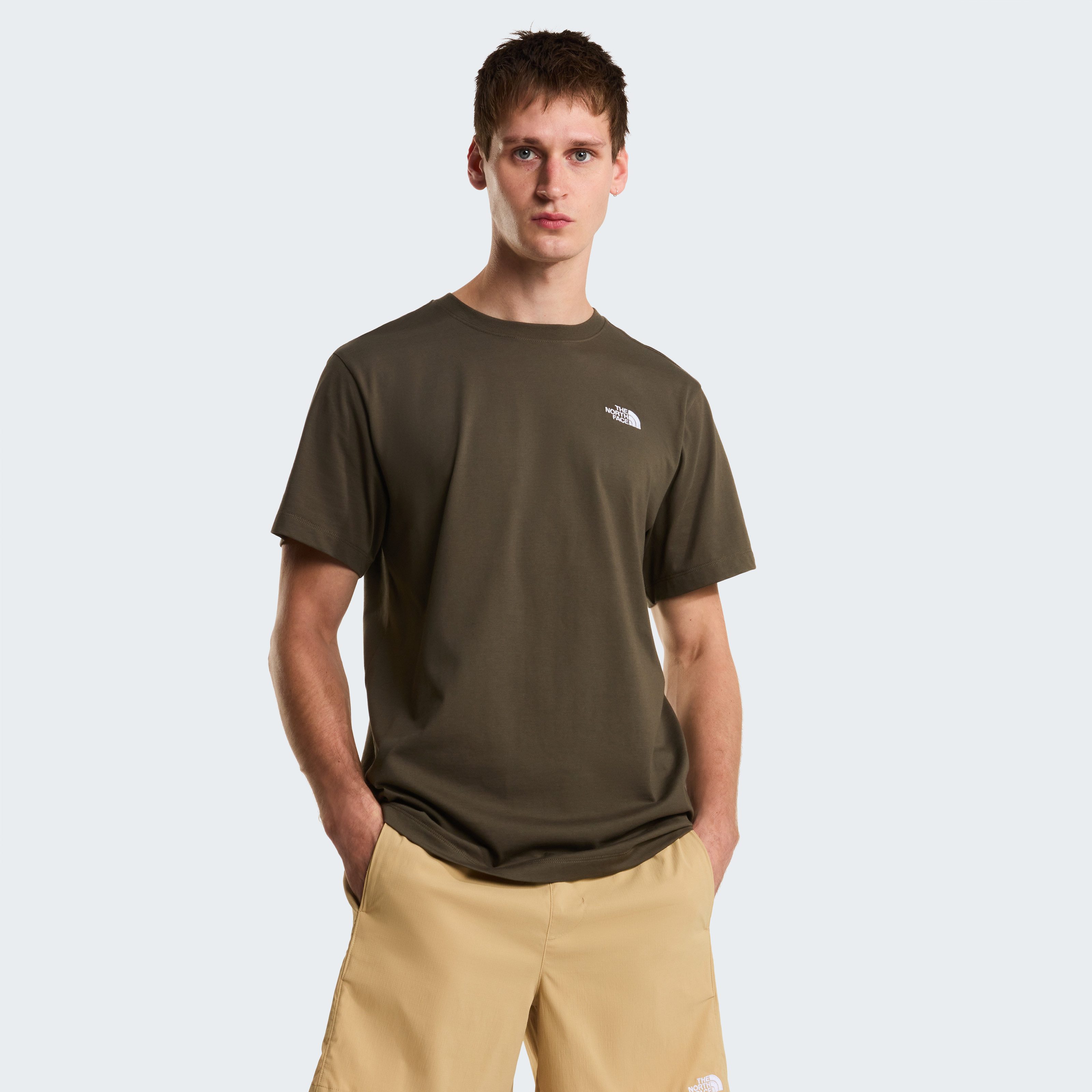 The North Face T-Shirt M EVOLUTION SIMPLE DOME REGULAR SHORT SL (1-tlg) mit Kapuze, für Sport- und Outdoormode, aus Baumwolle, Kurzarm