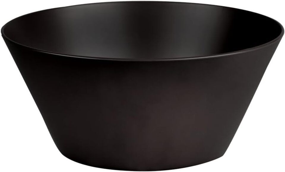 KESPER® Obstschale Obst- & Salatschale, Ø 24,8 x 10,9 cm, spülmaschinengeeignet, Schwarz, (1-tlg)