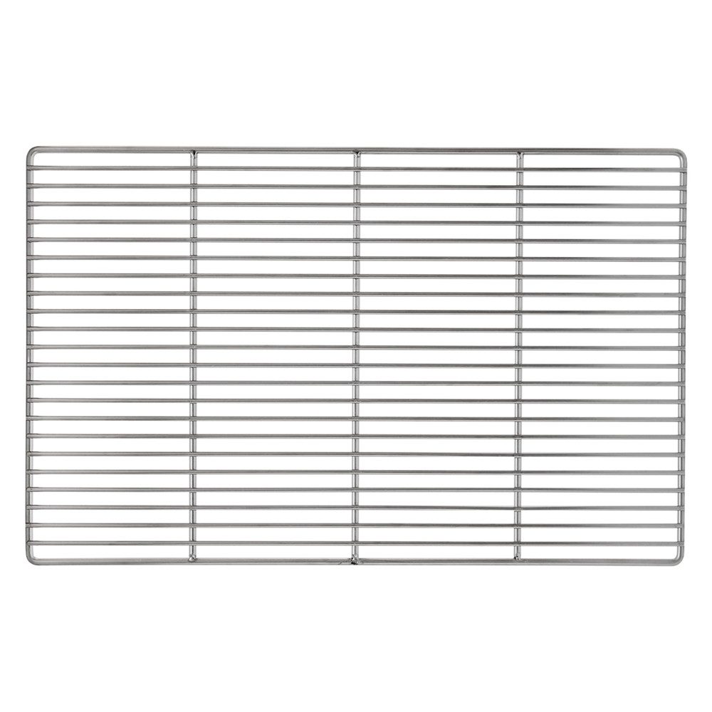 ECD Germany Grillrost Grill aus Edelstahl mit abnehmbaren Griffen robust & rostfrei für BBQ, Grillplatte 54x34cm Rechteckig mit Handgriffen witterungsbeständig
