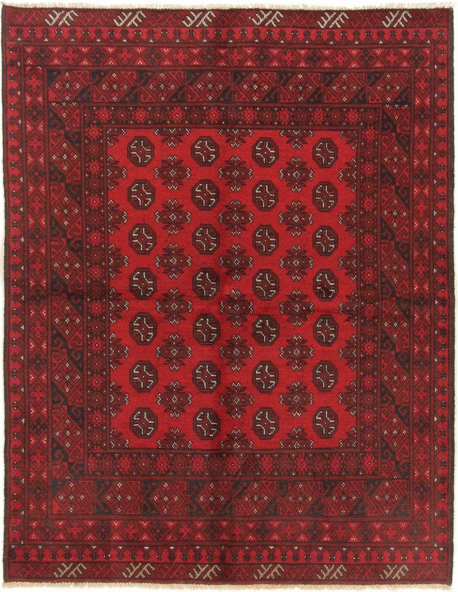 Orientteppich Afghan Akhche 151x201 Handgeknüpfter Orientteppich, Nain Trading, rechteckig, Höhe: 6 mm