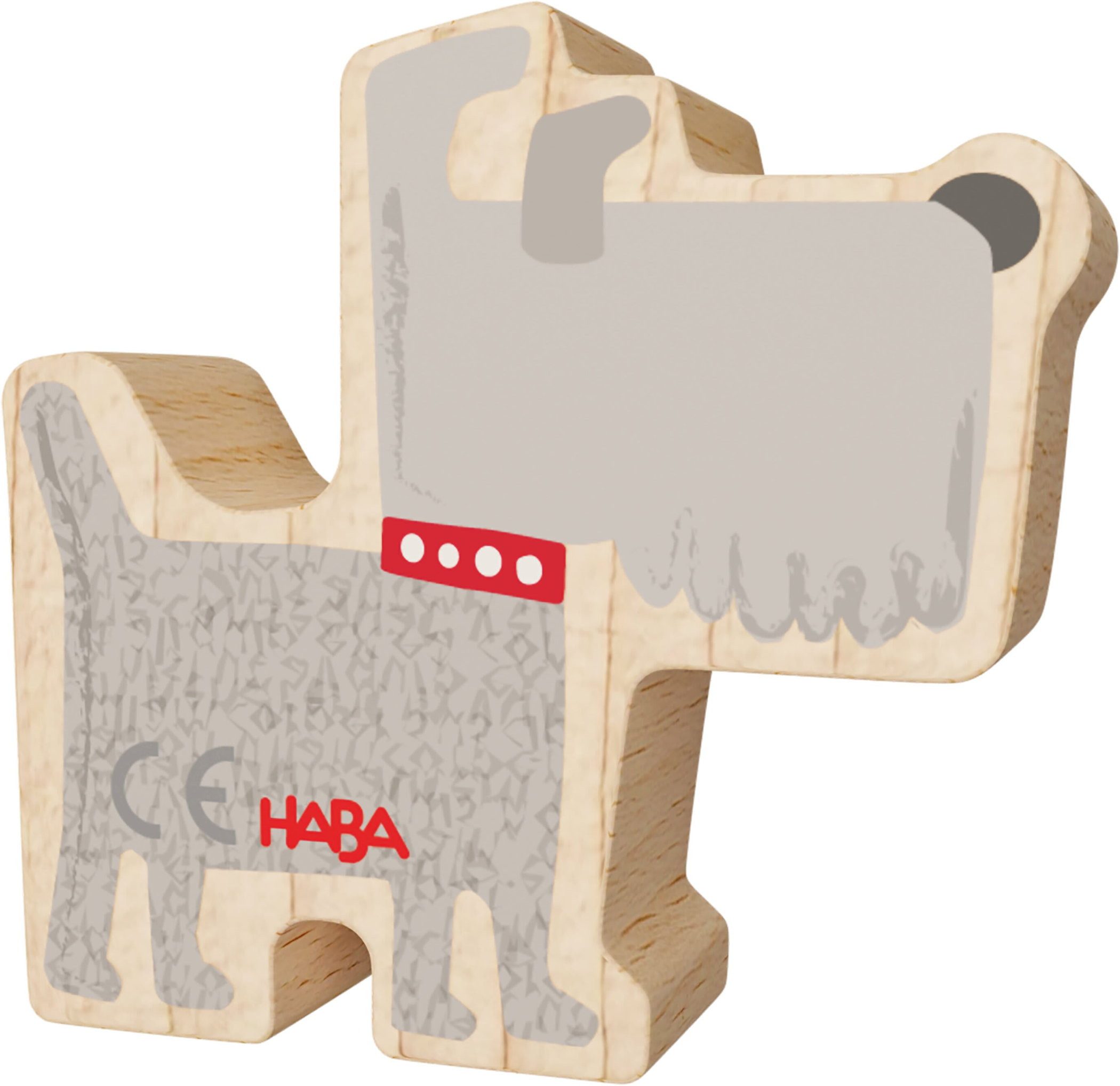 Haba Bau- und Entdeckersteine My 1st Block World Hund Hektor 2013962001 Spielbausteine