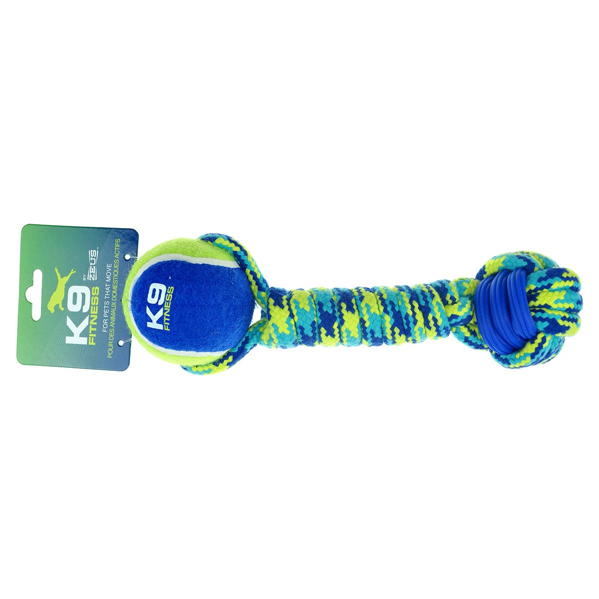 Zeus Outdoor-Spielzeug K9 Seil + TPR-Ball + Tennisball