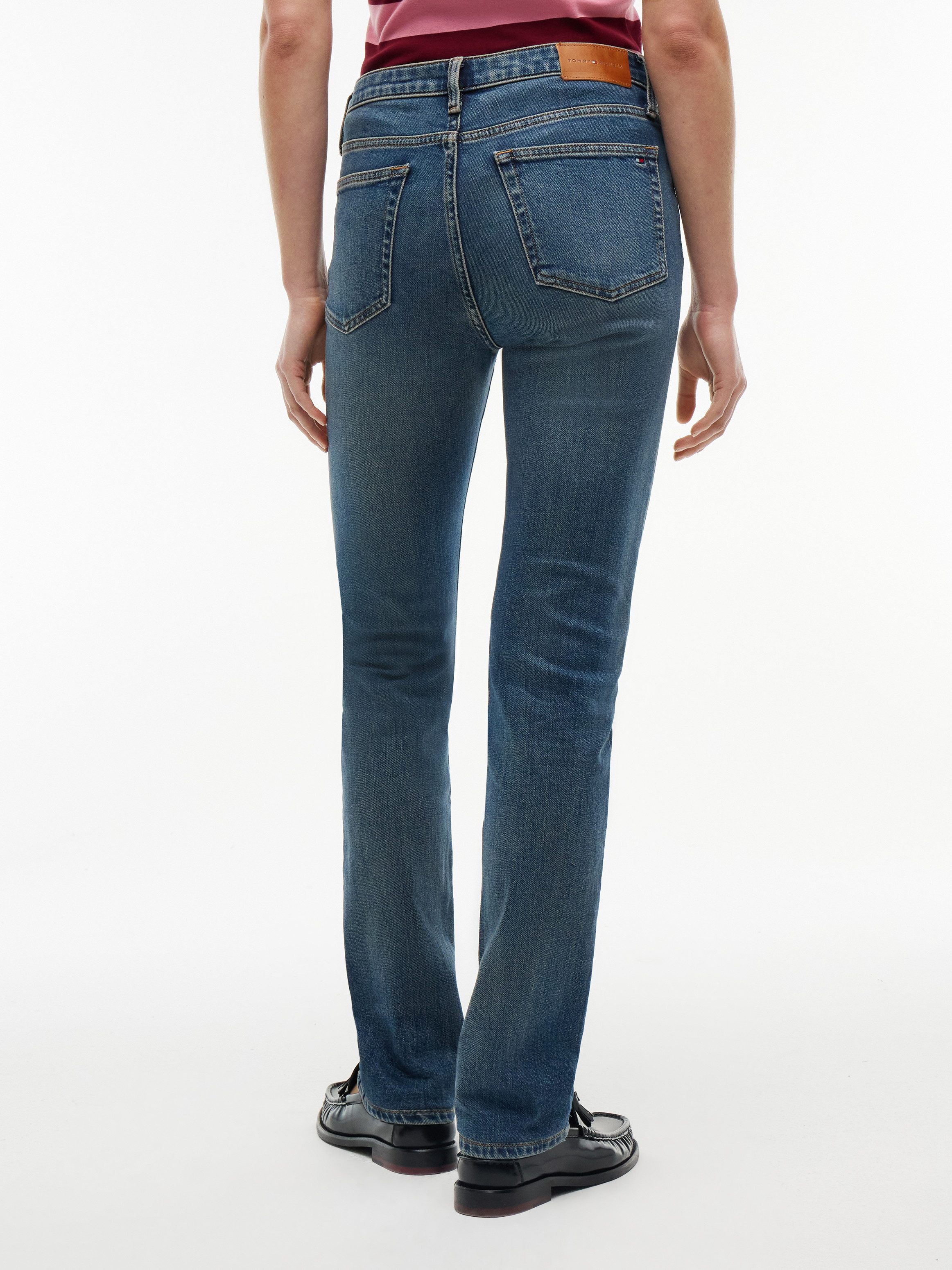 Tommy Hilfiger Slim-fit-Jeans HARLOW MID RISE SLIM ESSENTIAL Baumwollmischung, slim fit, mid waist