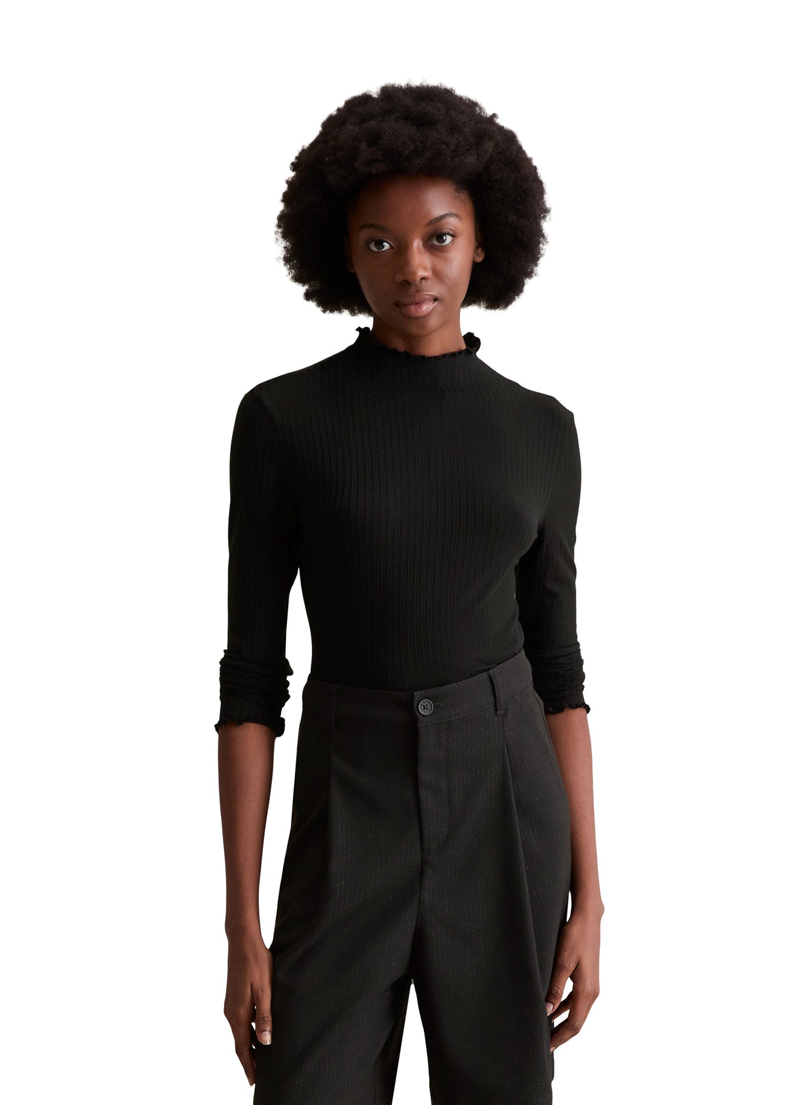 Marc O'Polo DENIM Langarmshirt aus Lyocell-Stretch-Jersey günstig online kaufen