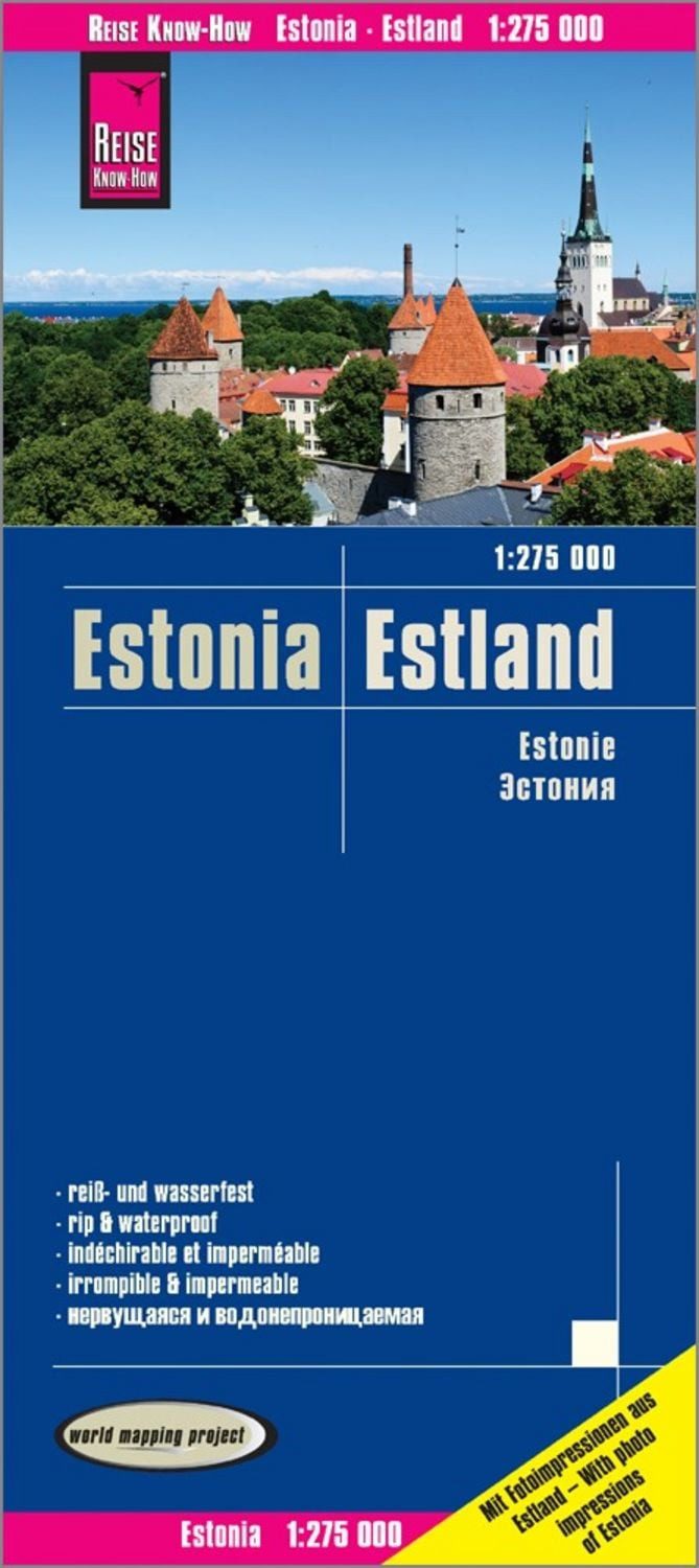 Reise Know-How Landkarte Estland (1:275.000) / Reise Know-How Verlag Peter Rump, world mapping project