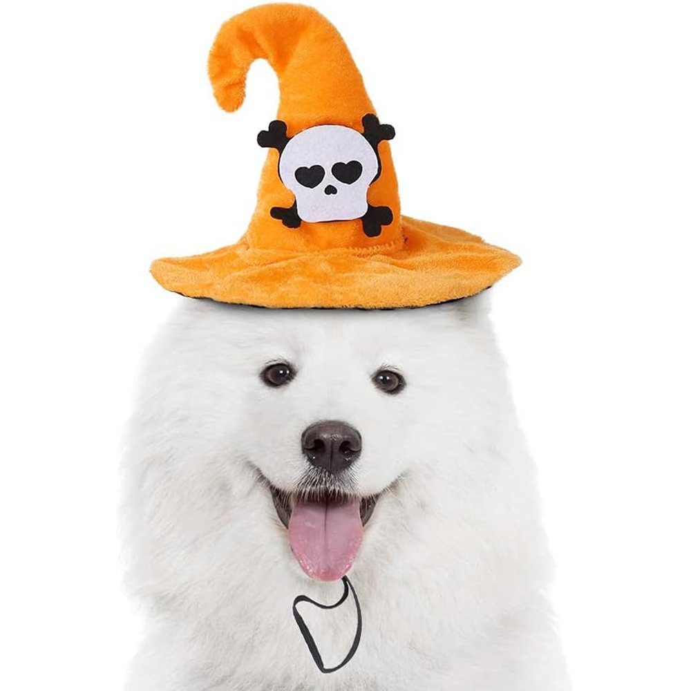 GelldG Kopfschutz Halloween-Kostüm für Haustiere, Fledermaus-Hut, Party, Kopfschmuck