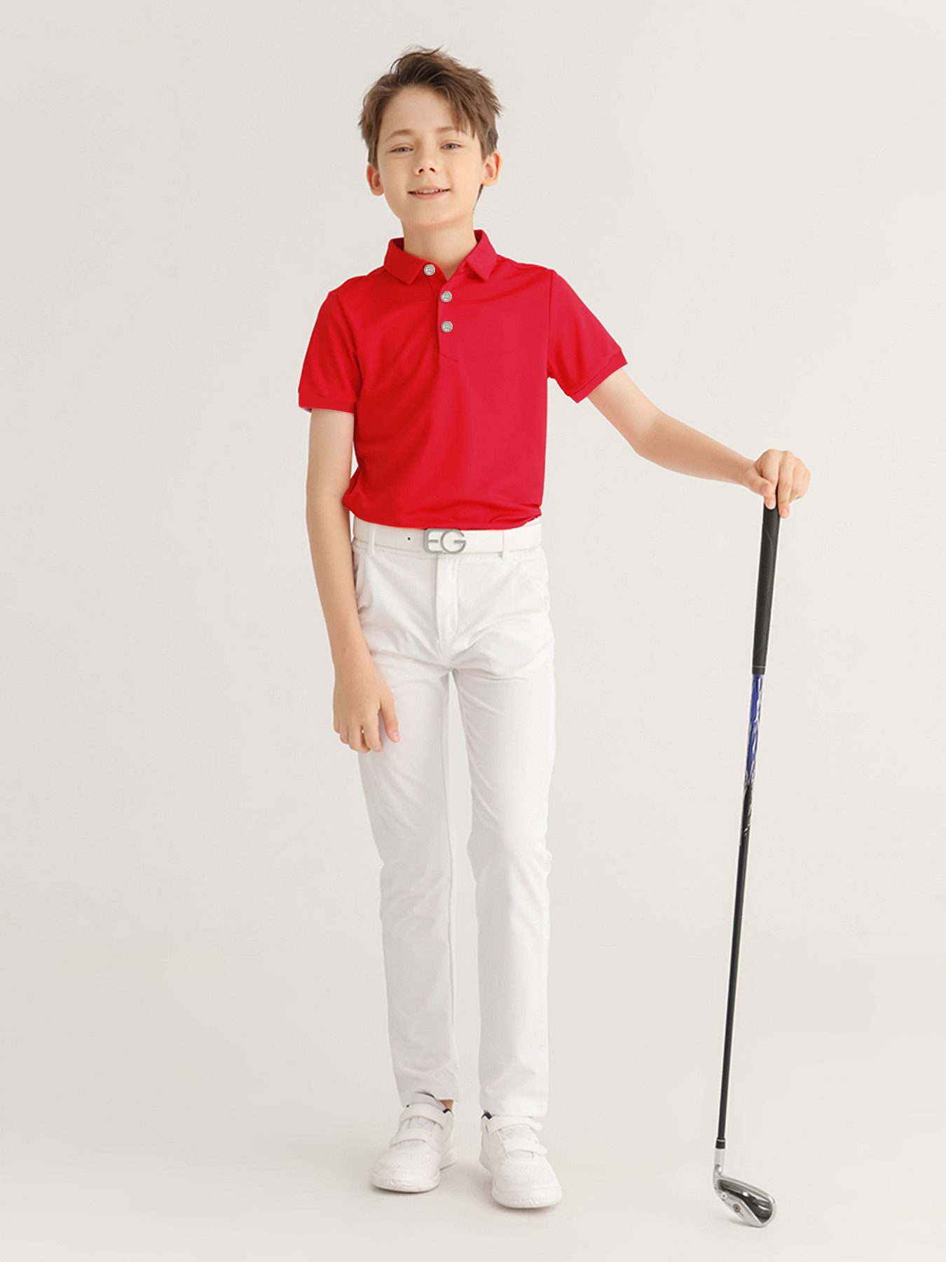 DEBAIJIA Poloshirt Kinder Golf Poloshirt Schnell trocknend Kurzarm Sport Freizeit