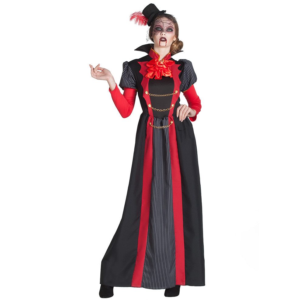 Boland Hexen-Kostüm Vampir Emyra Halloween Kostüm für Damen, Schwarz