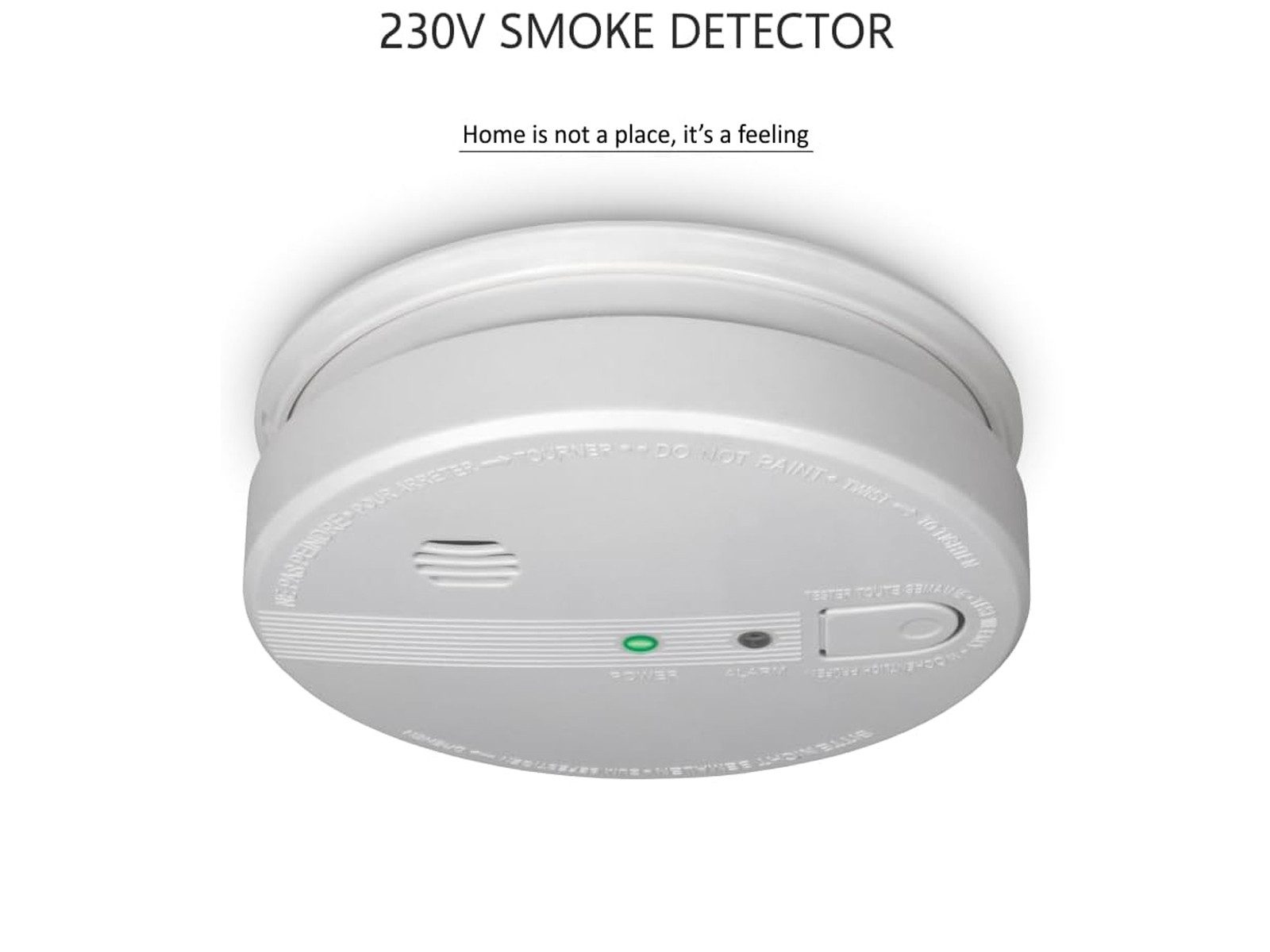 Elro Rauchmelder (Optischer Brandmelder 230V 10 Jahres Batterie vernetzbar Montageplatte)