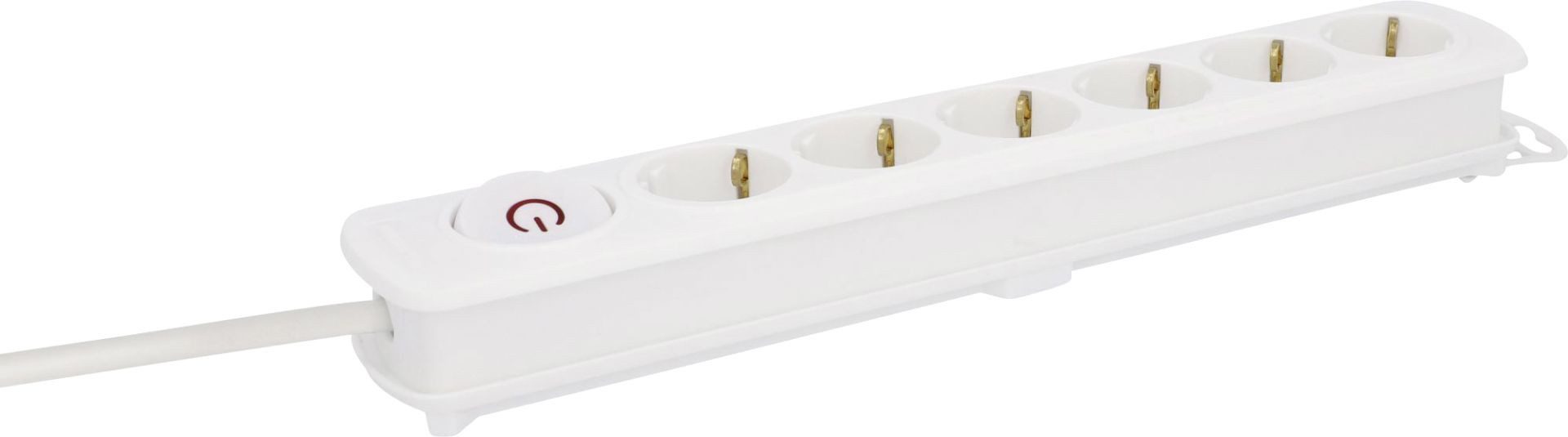 UNITEC Unitec Steckdosenleiste 6-fach 1,4m mit Schalter Steckdosenleiste, Flachstecker
