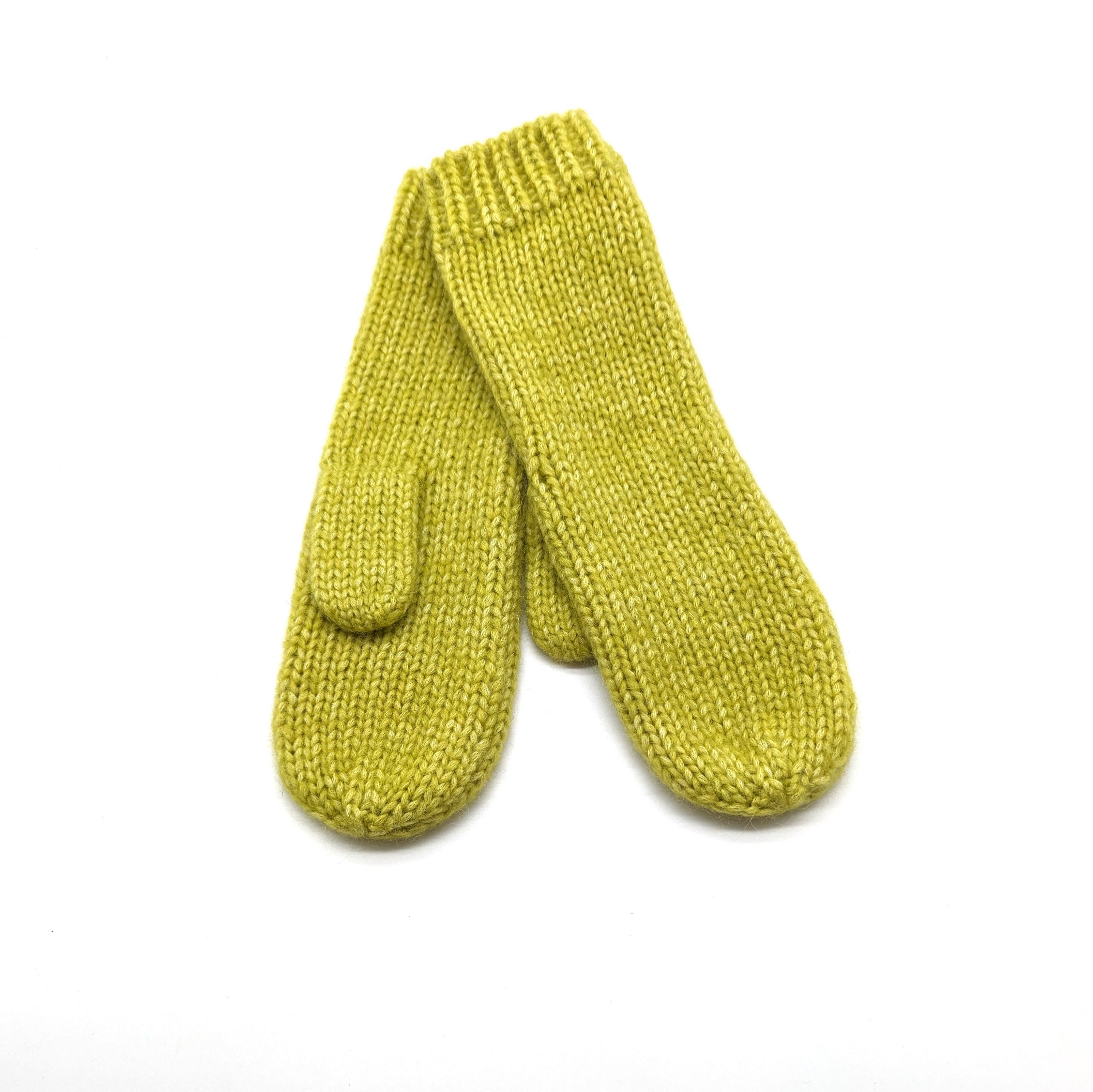 pure pure by BAUER Strickhandschuhe Da-Fäustel lime green