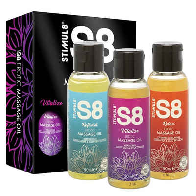 Stimul8 S8 Massageöl Massageöl Set 3 x 50 ml