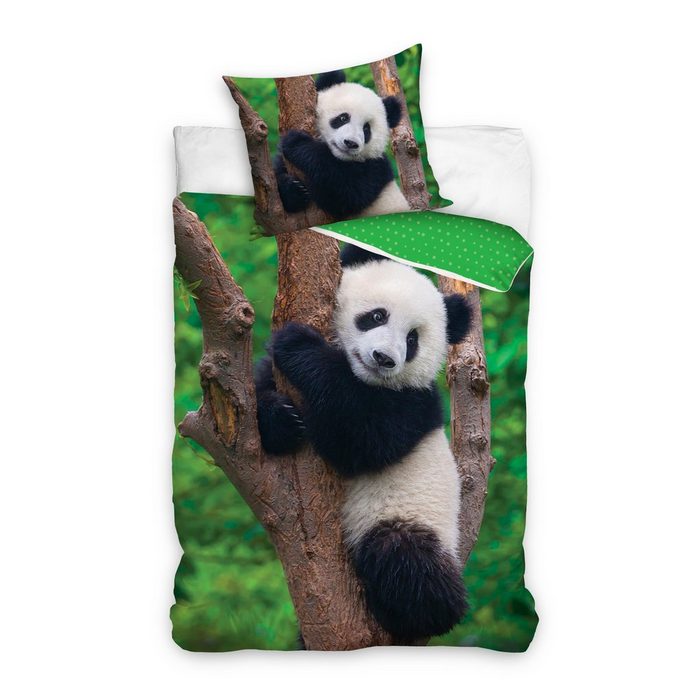 Bettwäsche Pandabär Bettwäsche Panda Bär 135 x 200 cm Carbotex