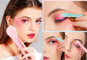 RefinedFlare Kosmetikpinsel-Set Bunte Make-up-Pinsel, Macaroon Color Series Lidschattenpinsel