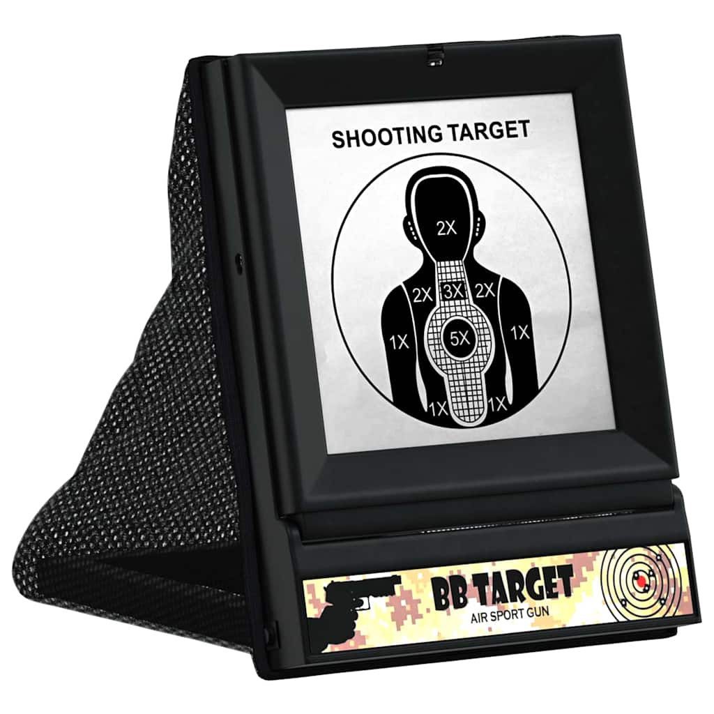 vidaXL Kugelfang Airsoft Ziel Schwarz 19 x 26 x 25 cm Plastik, (1-tlg)