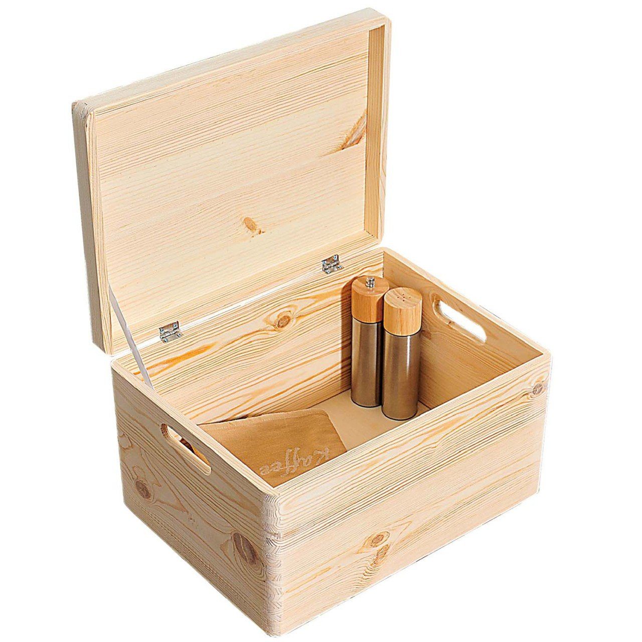 Kesper Aufbewahrungsbox Allzweckkiste mit Klappdeckel, Kiefer