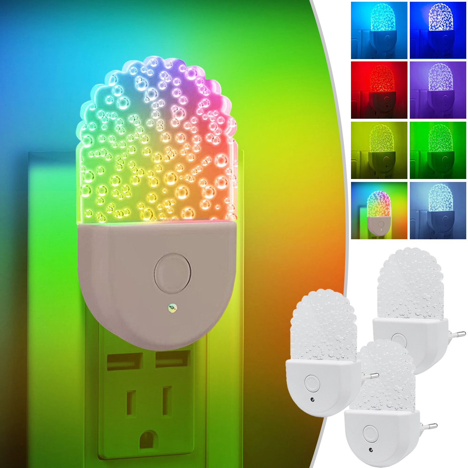 MUPOO LED Steckdosenleuchte RGB Plug in günstig online kaufen