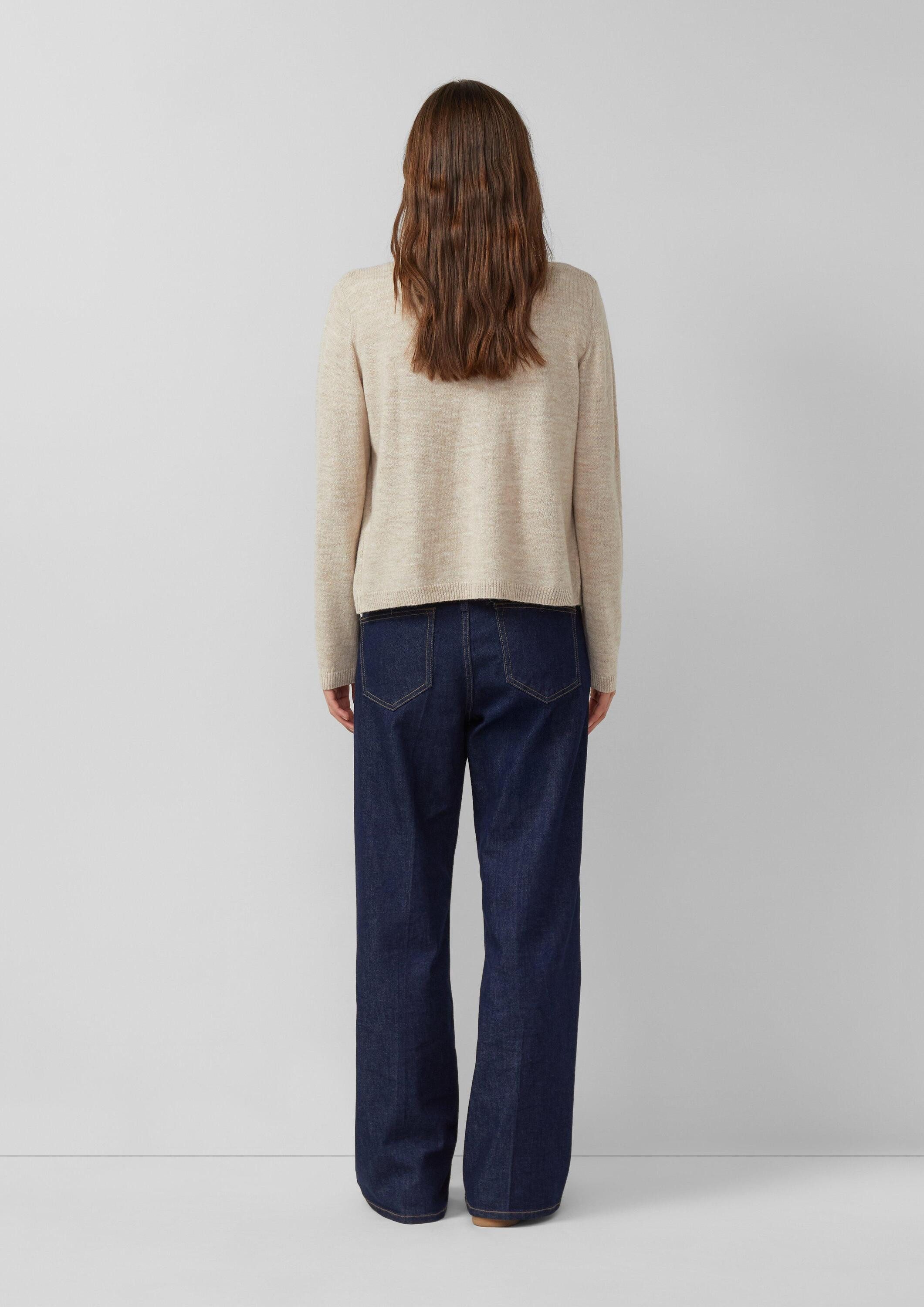 s.Oliver Cardigan Strickjacke Weiche Strickjacke aus Alpakamix