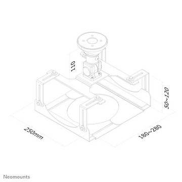 Neomounts by Newstar Neomounts BEAMER-C300 Beamer-Deckenhalterung Neigbar, Drehbar Boden-/D Beamer-Deckenhalterung