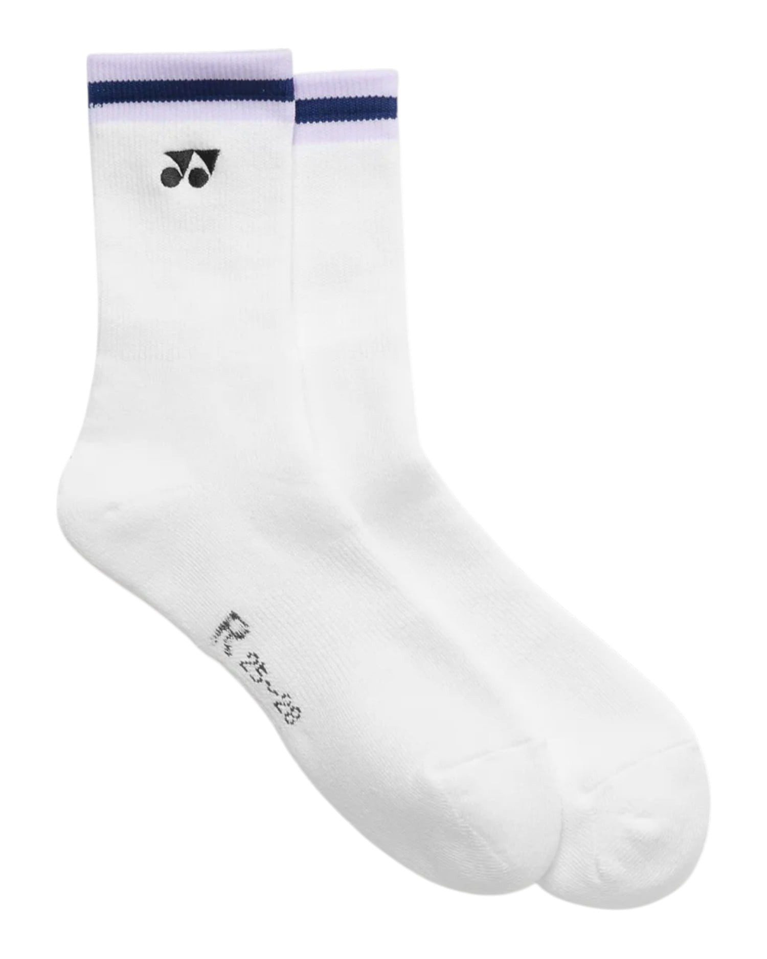 Yonex Sportsocken Crew 19252 Stripe 2026 weiss/lila - 1 Paar