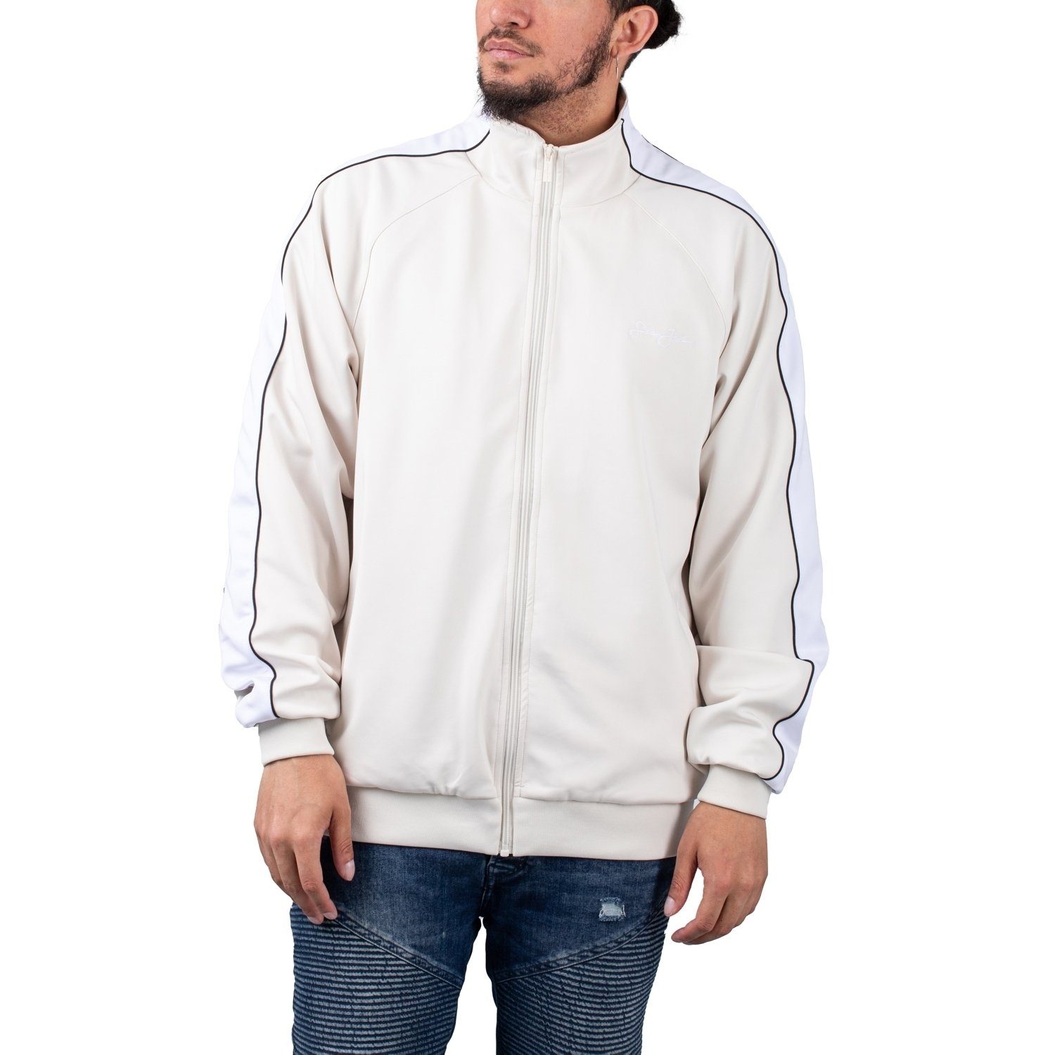 Sean John Trainingsjacke Sean John Script Logo Neoprene Track Jacket