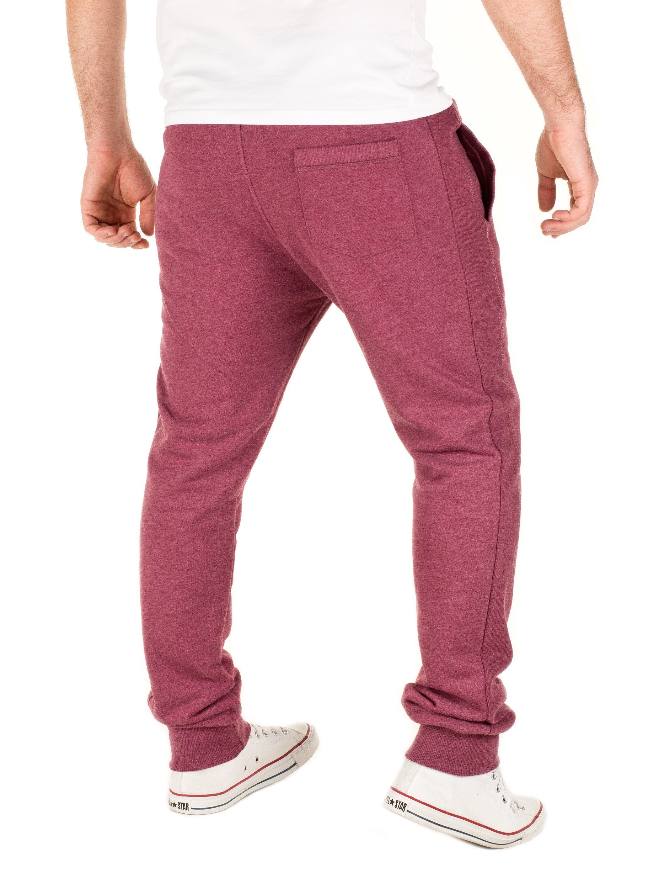 Yazubi Jogginghose Sweatpants Edward mit elastischem Bund mit Kordelzug in Unifarbe