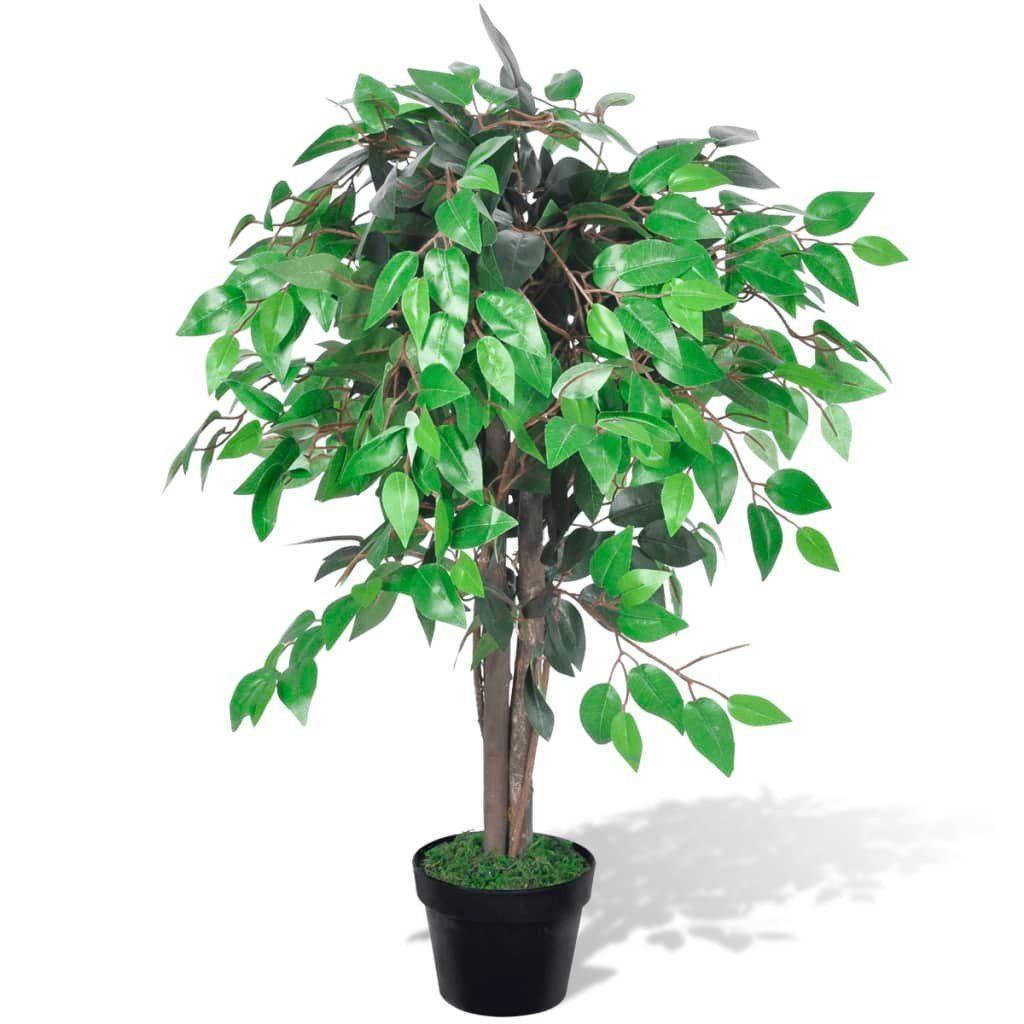 Kunstpflanze Künstlicher Ficus mit Topf 90 cm