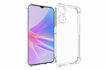 mtb more energy Smartphone-Hülle Clear Armor Soft für Oppo A58 5G, Oppo A78 5G (6.56), mit Anti-Shock Verstärkung