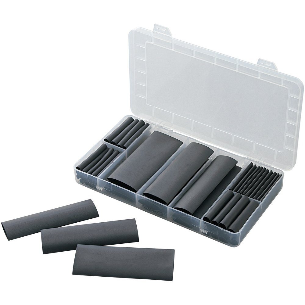 Schrumpfschlauch TRU COMPONENTS 1566430 Schrumpfschlauchsortiment Schwarz Schrumpfrat