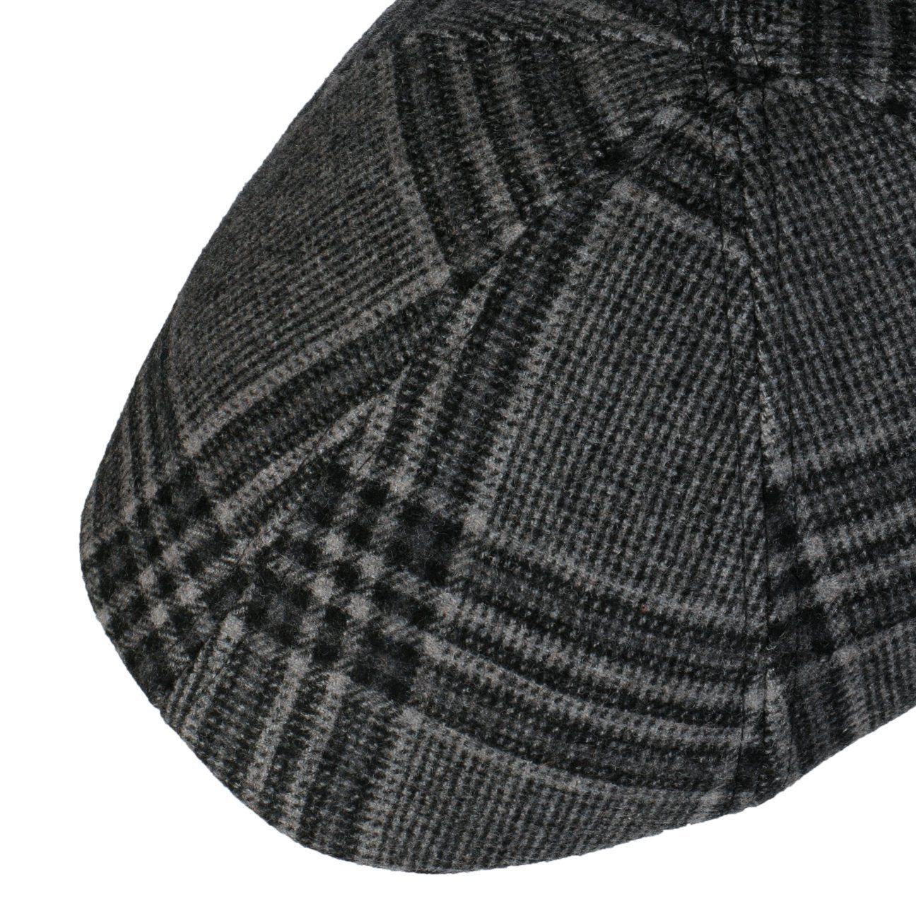 Lipodo Flat Cap (1-St) mit grau Schirm Schirmmütze