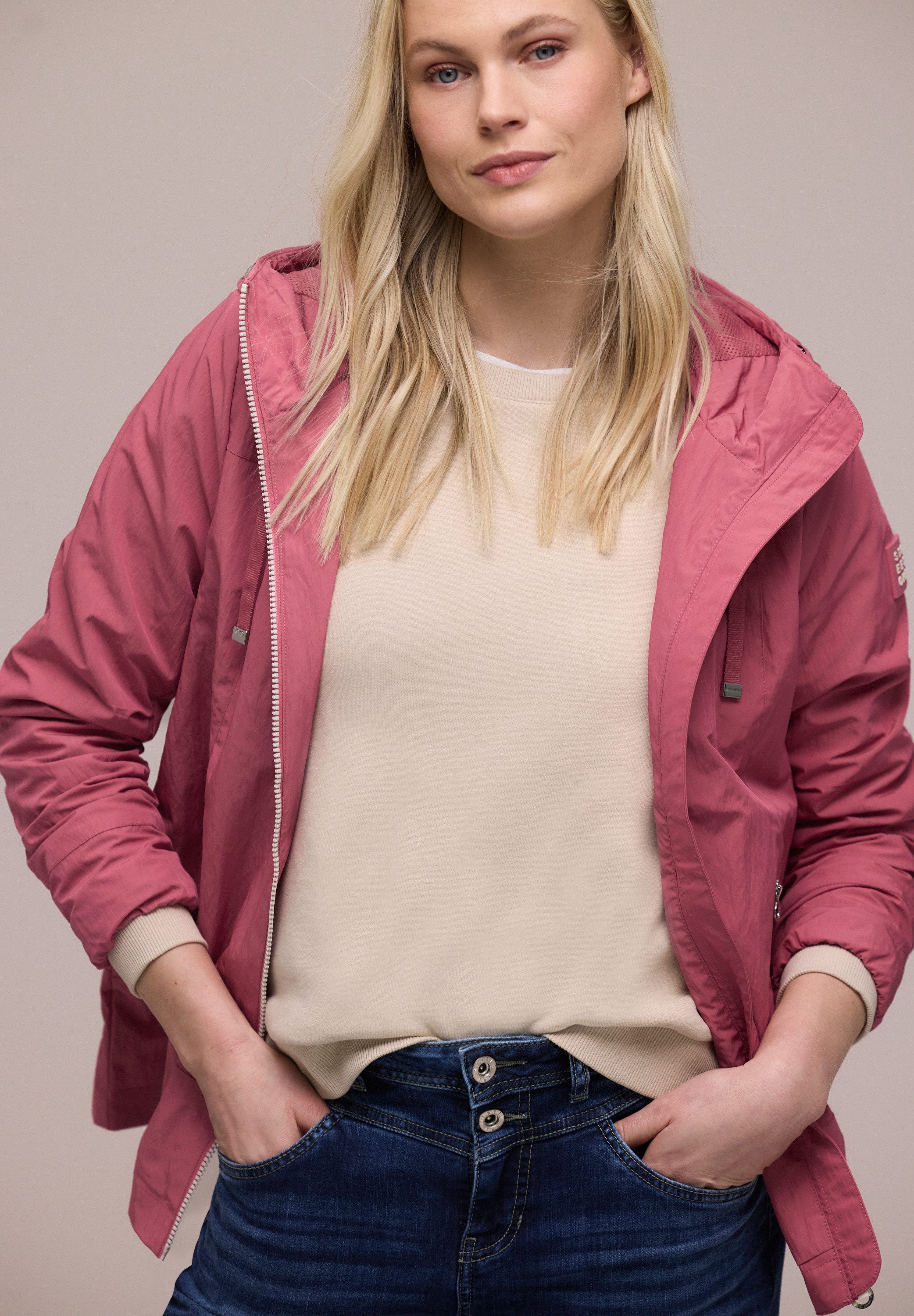 STREET ONE Kurzjacke mit Kapuze günstig online kaufen